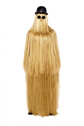 Smiffys 51614 Costume Addams Family Cousin Itt sous licence officielle, unisexe, adulte, blond, taille unique