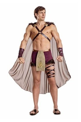 Sexy Mens Valhalla Prince Fancy Dress Costume | Sexy Warrior Fancy Dress Costumes X-Large