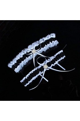 Jarretière en dentelle élastique sexy pour femme, accessoires de mariage jarretière de fête de mariage-blanc_taille unique, j