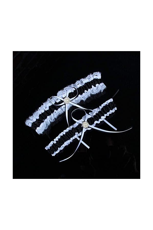 Jarretière en dentelle élastique sexy pour femme, accessoires de mariage jarretière de fête de mariage-blanc_taille unique, j
