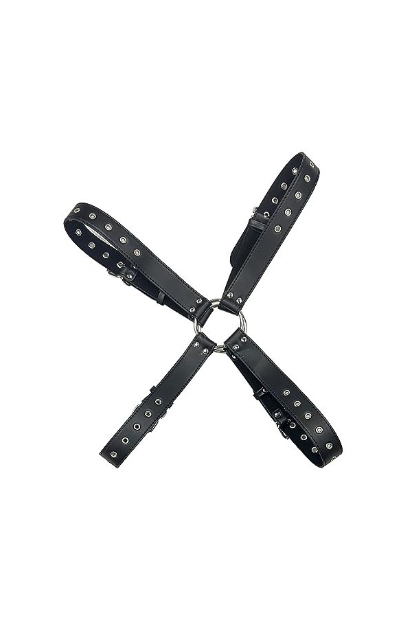 TACKTIMES Costume de gladiateur pour homme - En cuir synthétique - Avec jupe en cuir synthétique - Jupe de gladiateur - Carna