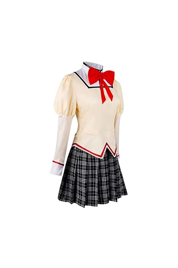 Foanja Kaname Madoka Déguisement Femme Cosplay Anime Puella Magi Madoka Magica Akemi Homura Miki Sayaka Tomoe Mami Scolaires 