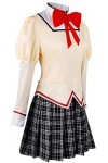 Foanja Kaname Madoka Déguisement Femme Cosplay Anime Puella Magi Madoka Magica Akemi Homura Miki Sayaka Tomoe Mami Scolaires 