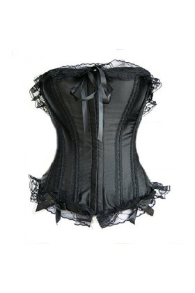 yumeng Corsets à baleines fines et respirantes avec bordure en dentelle taille : 44-46 