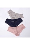 CHYSP 3pcs culotte for femme sous- vêtements Sexy dentelle dentelle respirante Soft Lingerie Soft Slips Sexy Sexy Studsants 