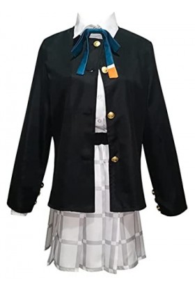 Love Live! Veste Emma Verde avec nœud papillon pour femme fabriqué sur mesure, noir 