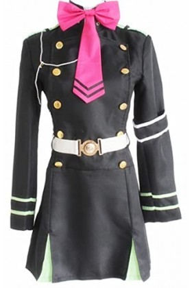 Seraph of The End Mikaela Hyakuya Costume de déguisement Hiiragi Shinoa Ensemble complet duniforme scolaire dHalloween fai