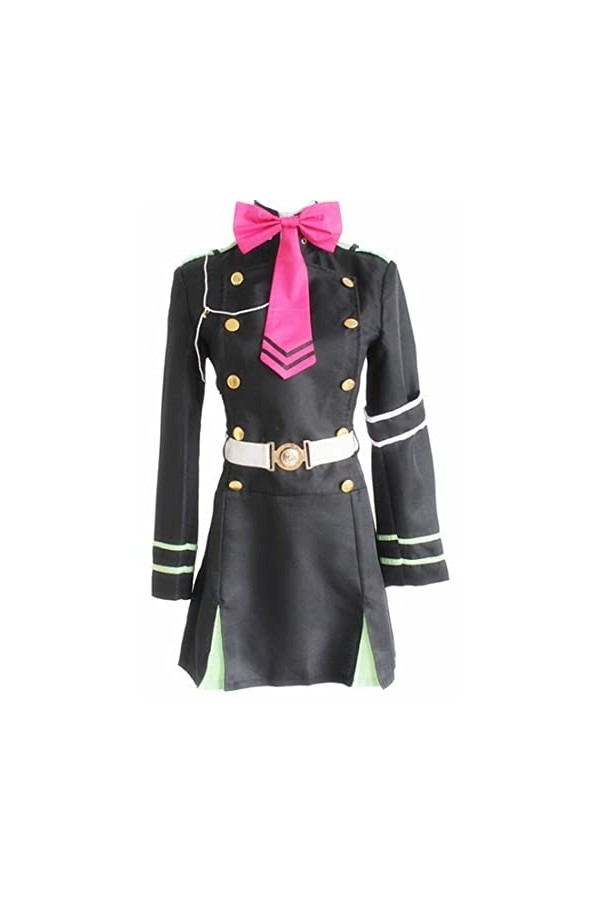 Seraph of The End Mikaela Hyakuya Costume de déguisement Hiiragi Shinoa Ensemble complet duniforme scolaire dHalloween fai