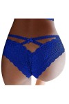 Blingko Culotte Femme Sexy Chic String Sexy Taille Basse Croiser T Back Slips Dentelle Lingerie Sexy String Transparent sous-