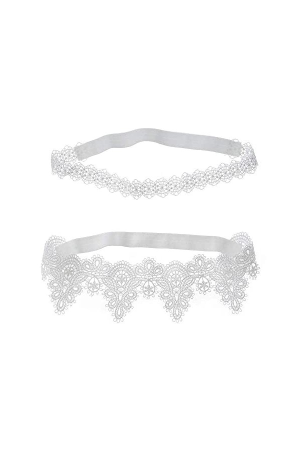 TONZN Cadeau de jarretière de Mariage Nuptiale, Mariage mariée Dentelle Jambe Anneau décoration jarretière-Noir_45-60cm, jarr