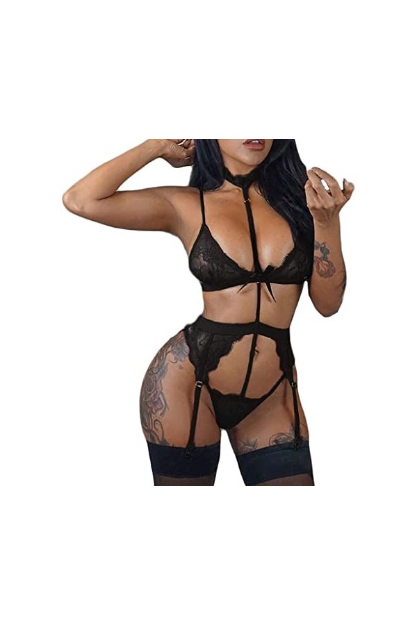 TAHALI Lingerie Sexy Sexy pour Femmes sous-vêtements féminins vêtements de Nuit Costumes de Sexe et Combinaisons Rouge, S 