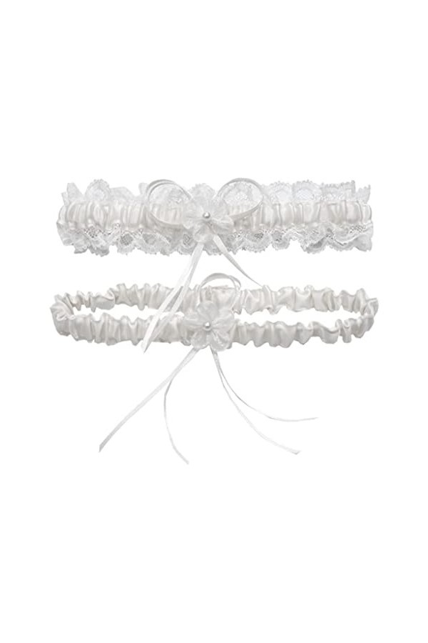 EXENXA Jambes avec Punk Loli Dentelle Dentelle Arc Cuisse Anneau Femme Lo Fleur Mariage Sexy Jambes Attaché Jambe Anneau Cou