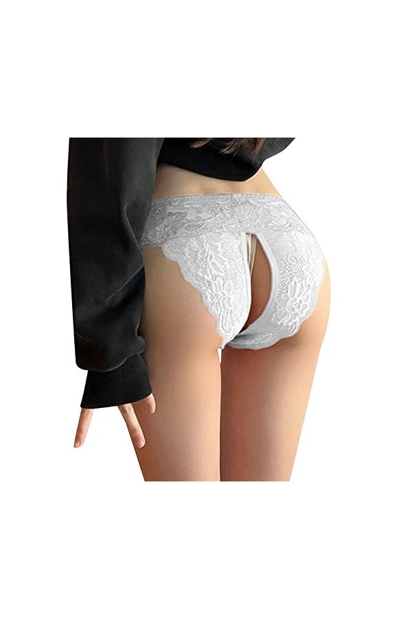Culotte hipster Tangas évider Culotte Femme Lingerie Sous-vêtements Sans Coutures Culottes Sexy Lacet Respirant String Sexy L