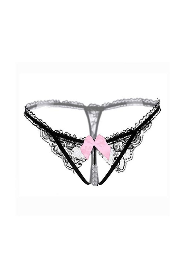 JPG Pantalon Dingzi Sexy Broderie en Dentelle sous-vêtements Transparents Mme Low Taille Color : 99, Size : 56-76cm 