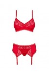 Obsessive M427 Ensemble de lingerie pour femme - Rouge - L/XL