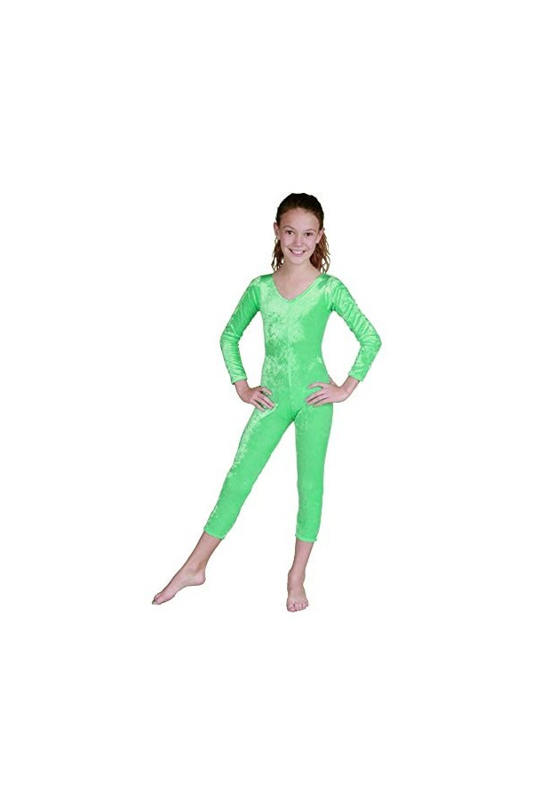 Fille Unitard Velvet Lime LRG
