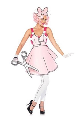 Leg Avenue 85569&nbsp;Pretty Papier Costume de poupée Petite, UK 6–8, 5&nbsp;pièces 