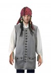 thecostumebase Gilet de pirate exact Costume Jack Sparrow XL Bleu