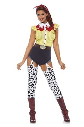 Leg Avenue Giddy Up Cowgirl Panamas, Multicolor , Taille Fabricant: SmallUk 6-8 Femme