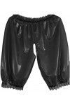 GUETTO Pantalon en Latex en Caoutchouc Noir, Boxer Sexy, Lingerie De Fête en Dentelle 0.4mm, Fait À La Main, Jeu De Rôle Pers