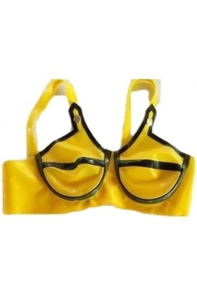 Latex Caoutchouc Gummi Soutien-Gorge Sexy Tentation,Couleur Personnalisée,3XL