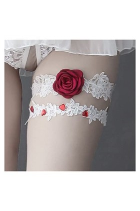 Dentelle Fleur Cristal Perle Mariage Jarretière Dentelle Broderie Florale Sexy Jarretière Jarretière De Mariée Couleur : 5, 