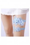 Jarretière en Dentelle pour Bal de Mariage, Accessoires de mariée jarretière de Mariage Couleur : Bleu Bleu Bleu 