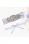 Ceinture 2 pièces Jarretelles de mariée Dentelle Perle élastique Strass jarretière de mariée Ceintures Jambe Ornements pour m