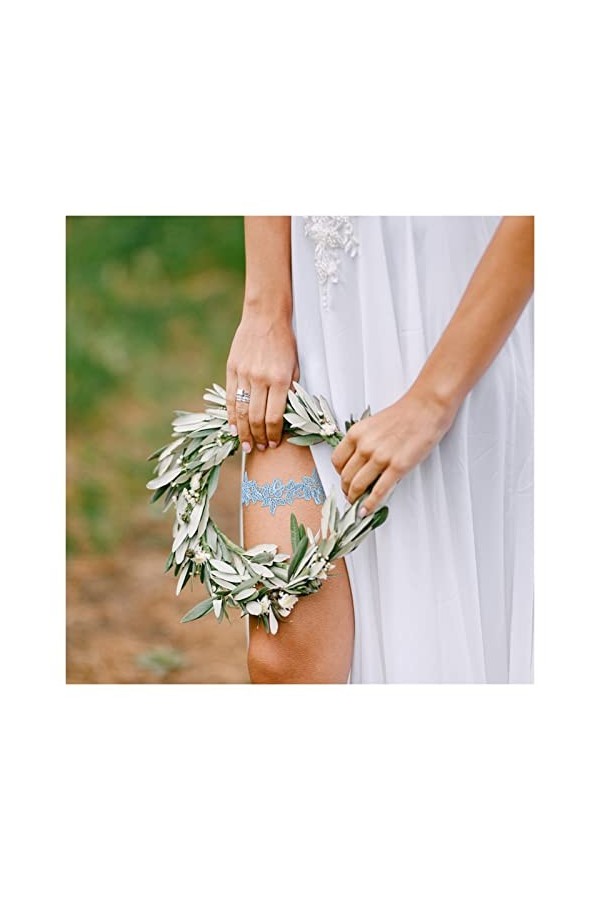 Jarretières de Mariage Ensemble de jarretière de Mariage Jarretières en Dentelle Ceinture Jarretière de mariée Cadeau Couleu