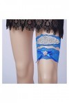 Strass Jambe Ceintures Cristal Mariée Jarretière Mariage De Mariée Bal Dentelle Jarretière pour Les Femmes Couleur : Bleu 