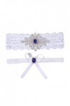 Dames Ceinture Mariage mariée jarretière Dentelle Strass jarretière Ceinture Accessoires de mariée décoration 1 Ensemble