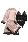 Bas de Lingerie Sexy pour Femmes, Pyjama dété à Bretelles, Robe de Chambre, Lingerie érotique, Ensemble de Chemise de Nuit