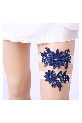 Jarretière de Mariage pour Les mariées, jarretière en Dentelle pour Bal de Mariage, Anneau de Jambe Couleur : Beige Beige 