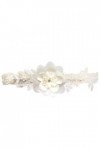 Ceinture 1pc Mariage mariée jarretière Dentelle Fleur élastique Sexy Jambe décor Anneau pour fête Egalement Bal pour Les Femm