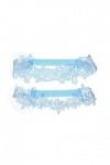 Jarretière de Mariage Ensemble Jarretelles en Dentelle Ceinture mariée jarretière Cadeau Couleur : Bleu Ciel Ciel Ciel 