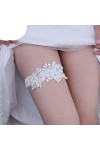 S355 Mariage élastique jarretière Fleur Blanche Perle Jarretelles Sexy Femmes/Femme/mariée Cuisse Anneau Dentelle Jambe Annea