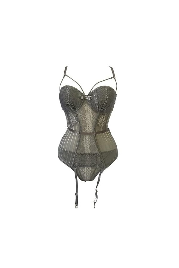 MERNEL Vêtements sexuels sous-vêtements érotiques Gilet Pure Desire Dentelle Passion Collants Tentation jarretière Uniforme C