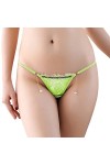 ZHINIAN Culotte fine en dentelle pour femme - String ouvert sans couture - Culotte taille basse par rapport aux sous-vêtement