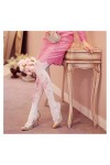 Pantalon Bas Imprimé Blanc Automne, Chaussettes en Soie, Chaussettes et Collants Chauds Couleur : Rose, Taille : Taille Uniq