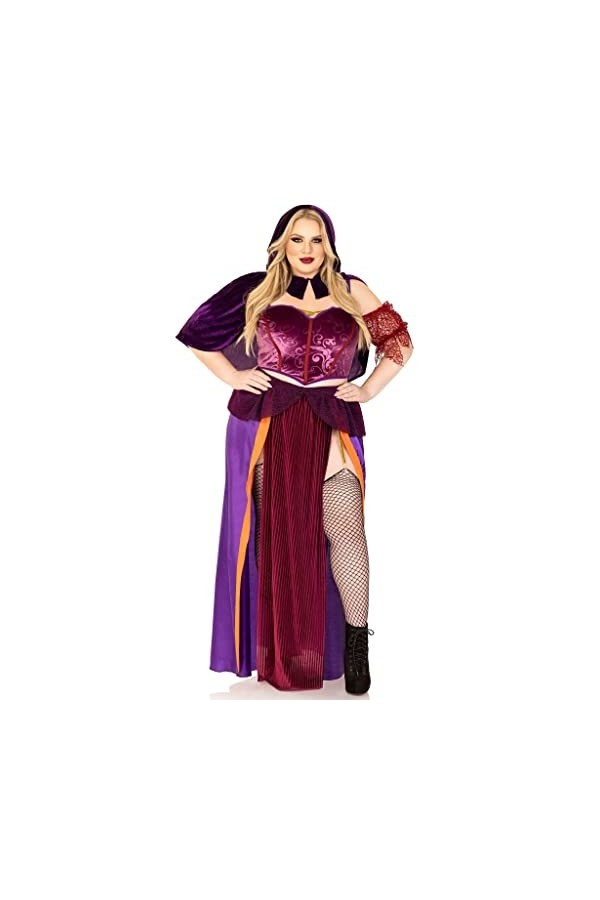 Leg Avenue Black Magic Babe Plus Size costume set, 3X-4X