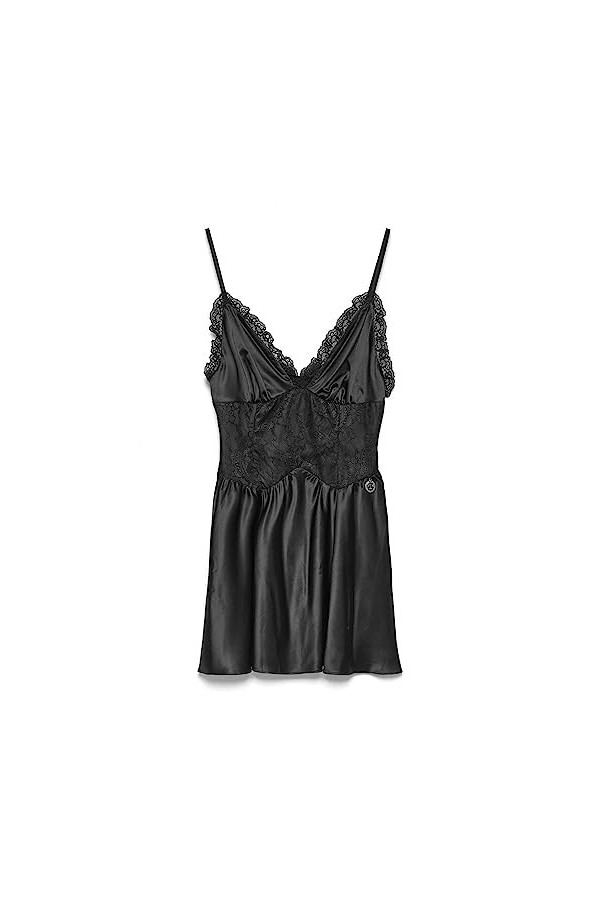 Gaelle Robe courte avec dentelle, Noir , 38