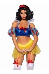 Leg Avenue Flirtatious Snow White Déguisement Carnaval pour femme, M Multicolore 