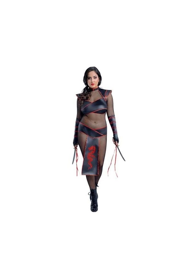 Starline Costume dassassin séduisant pour femme 2X , noir, taille 2X