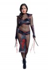 Starline Costume dassassin séduisant pour femme 2X , noir, taille 2X
