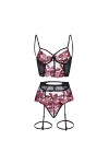 Lingerie Sexy pour Femmes Lapin, Lingerie Sexuelle et Amusante pour Femmes, Pyjama Une pièce, Bretelles, Ensemble découpé en 