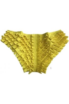 IDOBLO Sexy Blanc Volants Latex Slips Culotte Fétiche sous-vêtements Tenue De Club,Rose,L