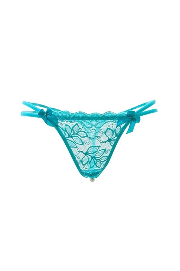 Dasongff String Ouvert Femme Sexy Chic Ficelle Sexy Érotique Culottes Taille Basse Tangas Dentelle G-String Belle Fesses Prov