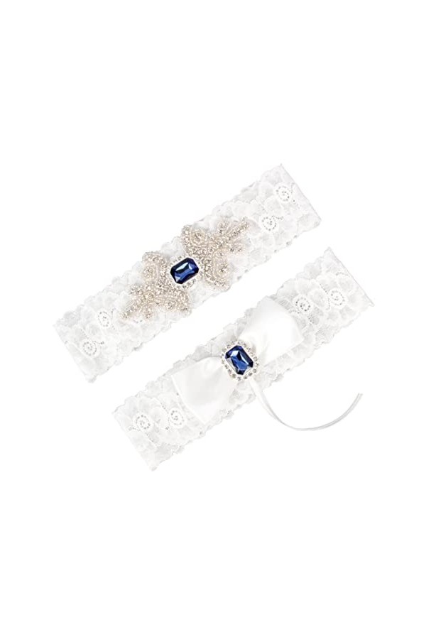 BAtlam Robe de Demoiselle dhonneur en Dentelle Extensible avec Porte-Jarretelles de Mariage Couleur : Beige, Taille : Taill