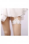 Bande de jarretière en Dentelle, Ceinture de Jambe de mariée Blanche Ceinture de jarretière de mariée de Bal Robe Accessoires