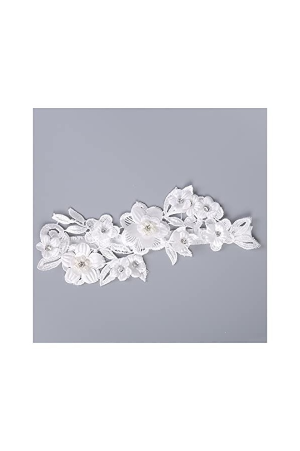 Jarretière en Dentelle Blanche - Accessoires de Mariage Nuptiale Jarretière de fête de Bal élastiquée
